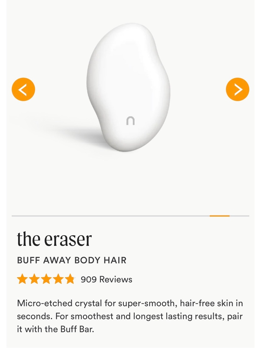nood the eraser Gentle Body Hair Remover